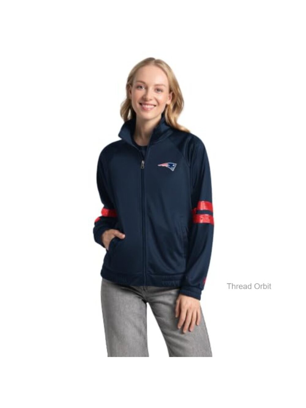 NFL Pro Player Women's Track Jacket Full Zip Polyester